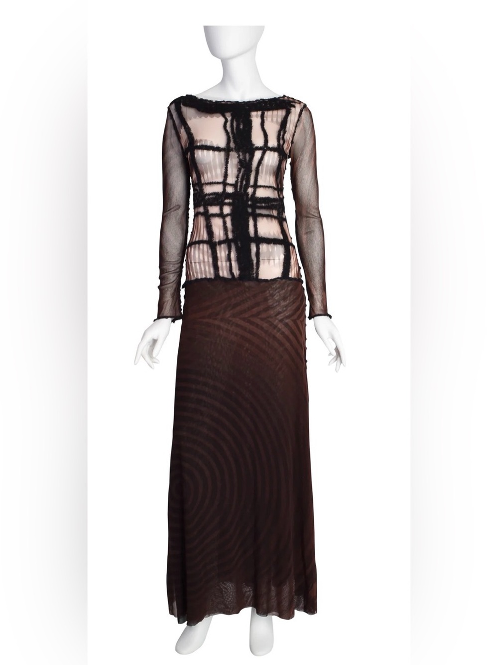 Vintage Jean Paul Gaultier Greta Garbo Maille Femme Fall/Winter 2001 Dress